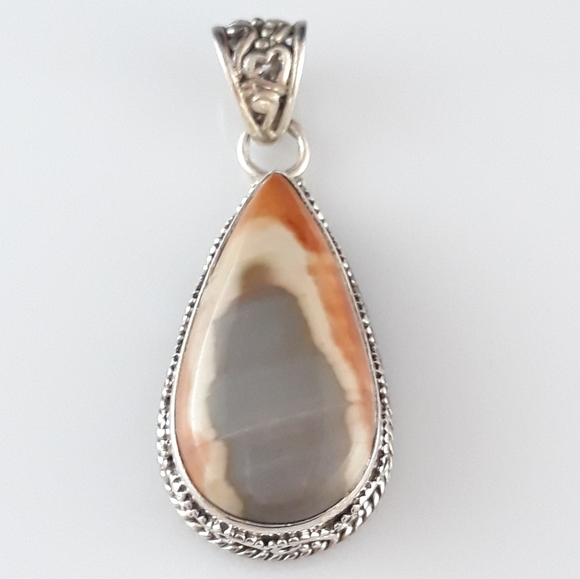 Imperial Jasper Sterling silver Pendant - Picture 8 of 8